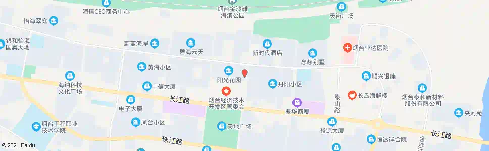 烟台阳光花园东门_公交站地图_烟台公交_妙搜公交查询2025