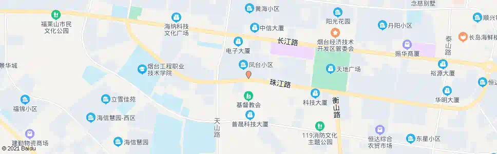 烟台凤台小区南门_公交站地图_烟台公交_妙搜公交查询2025