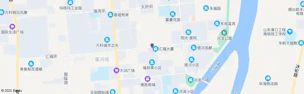 烟台汇福广场_公交站地图_烟台公交_妙搜公交查询2025