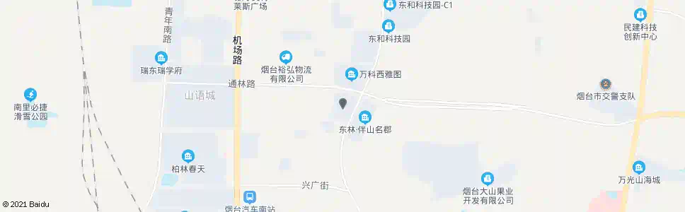 烟台山居郦城_公交站地图_烟台公交_妙搜公交查询2025