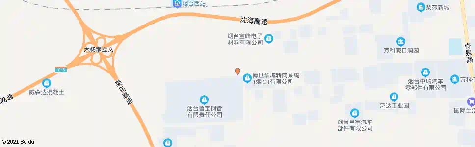 烟台烟台宝钢钢管_公交站地图_烟台公交_妙搜公交查询2025