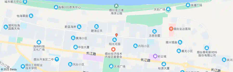 烟台阳光花园_公交站地图_烟台公交_妙搜公交查询2025