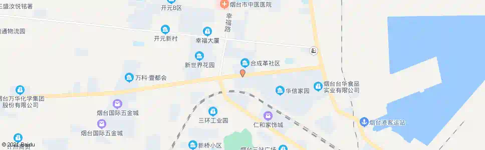 烟台合成革小区_公交站地图_烟台公交_妙搜公交查询2025