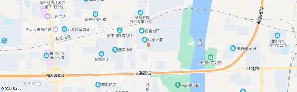 烟台五指山路_公交站地图_烟台公交_妙搜公交查询2025