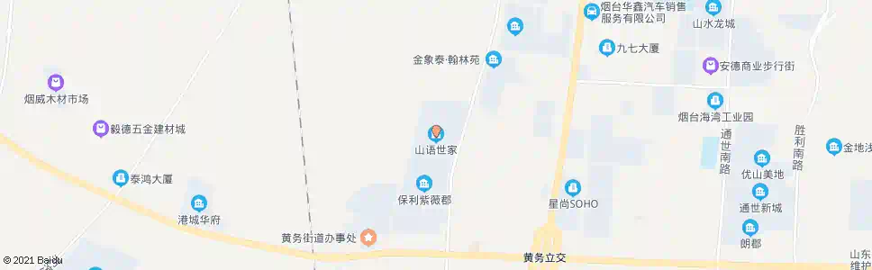 烟台山语世家_公交站地图_烟台公交_妙搜公交查询2025
