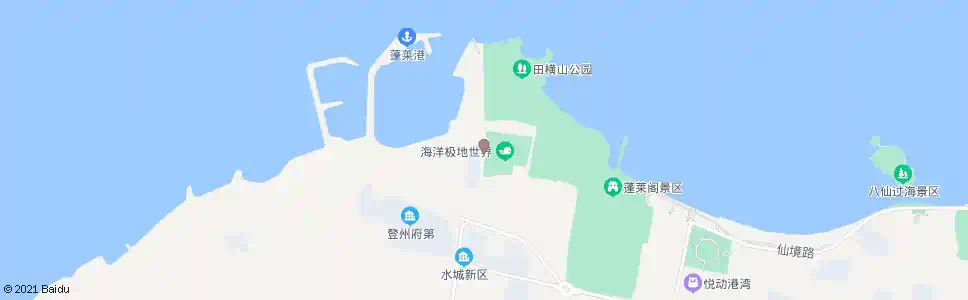 烟台蓬莱港极地世界_公交站地图_烟台公交_妙搜公交查询2025