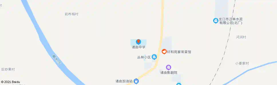 烟台诸由中学_公交站地图_烟台公交_妙搜公交查询2025