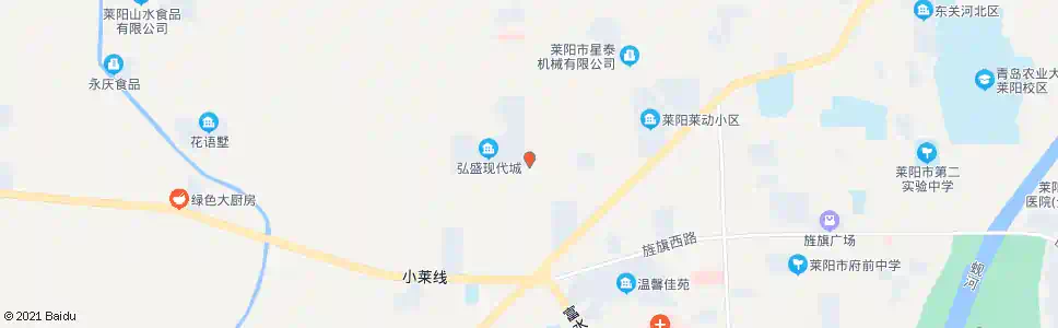 烟台弘盛现代城_公交站地图_烟台公交_妙搜公交查询2025