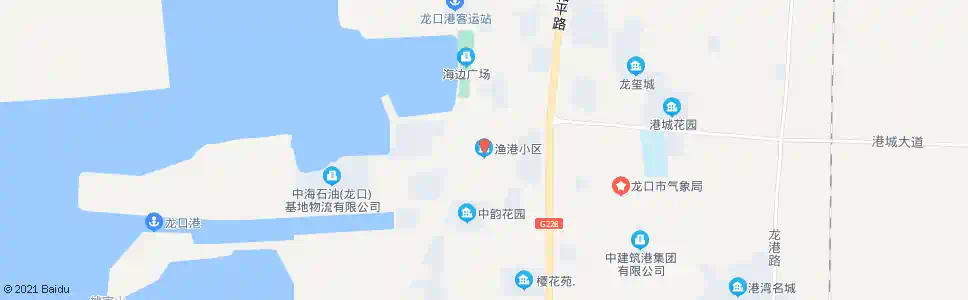 烟台渔港小区_公交站地图_烟台公交_妙搜公交查询2025