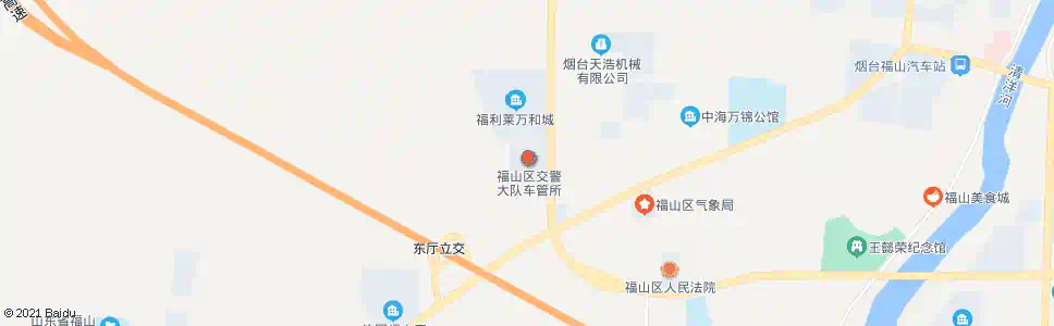 烟台福山交警大队_公交站地图_烟台公交_妙搜公交查询2025