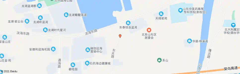 烟台北系山_公交站地图_烟台公交_妙搜公交查询2025