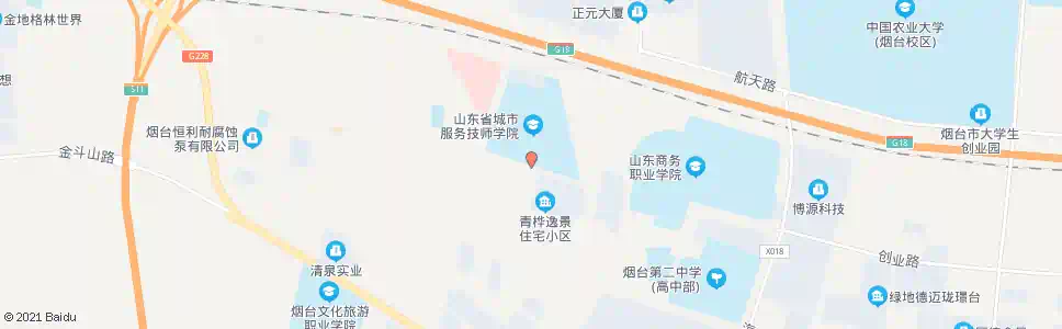 烟台城市服务技术学院南门_公交站地图_烟台公交_妙搜公交查询2025