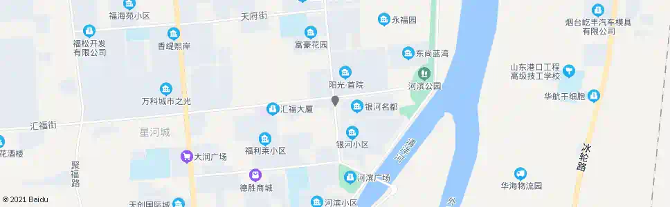 烟台银河名都_公交站地图_烟台公交_妙搜公交查询2025
