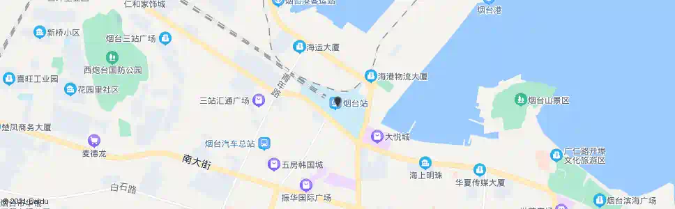 烟台山城湖_公交站地图_烟台公交_妙搜公交查询2025