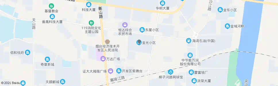 烟台金光小区_公交站地图_烟台公交_妙搜公交查询2025