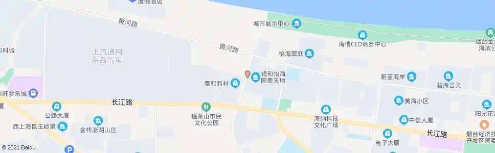 烟台银和怡海国奥天地西门_公交站地图_烟台公交_妙搜公交查询2025