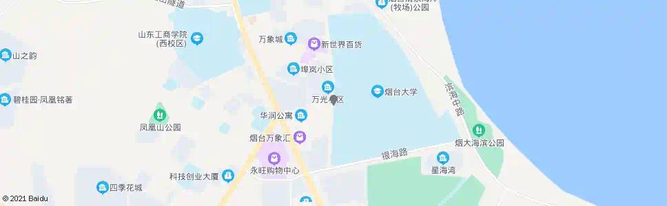 烟台烟台大学西门_公交站地图_烟台公交_妙搜公交查询2025