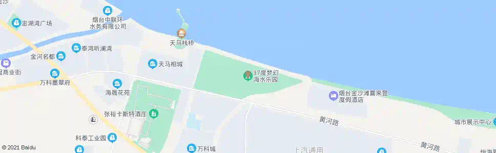 烟台37度梦幻海水上乐园_公交站地图_烟台公交_妙搜公交查询2025