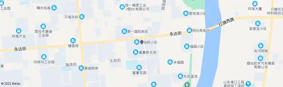 烟台铂悦府_公交站地图_烟台公交_妙搜公交查询2025