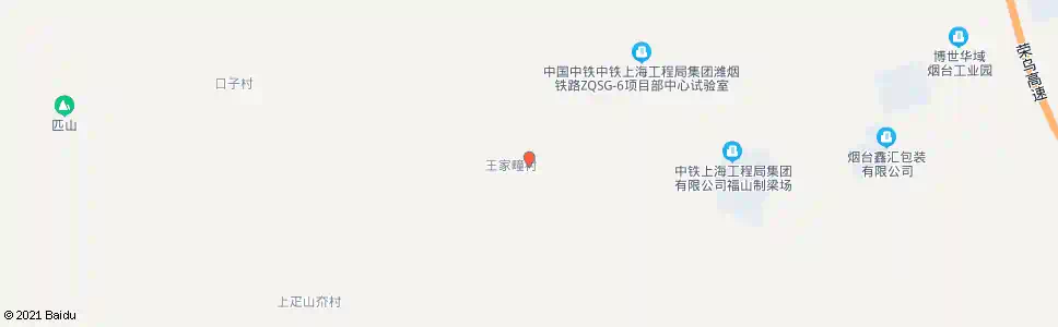 烟台王家疃_公交站地图_烟台公交_妙搜公交查询2025