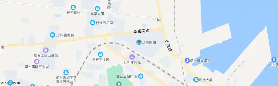 烟台华信家园_公交站地图_烟台公交_妙搜公交查询2025