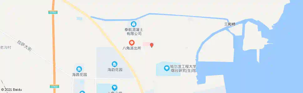 烟台八角医院_公交站地图_烟台公交_妙搜公交查询2025