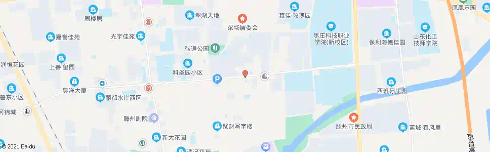 枣庄安居小区_公交站地图_枣庄公交_妙搜公交查询2025