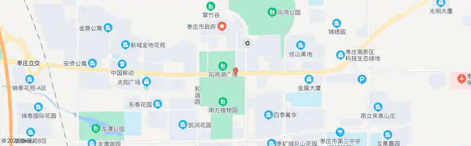 枣庄凤鸣湖换乘站_公交站地图_枣庄公交_妙搜公交查询2025