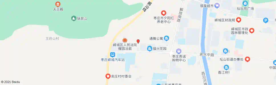 枣庄峄城农行(榴园路)_公交站地图_枣庄公交_妙搜公交查询2025