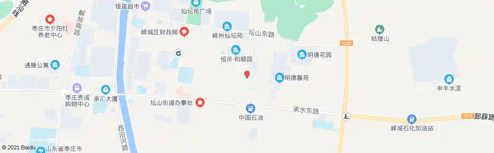 枣庄峄坛宾馆_公交站地图_枣庄公交_妙搜公交查询2025