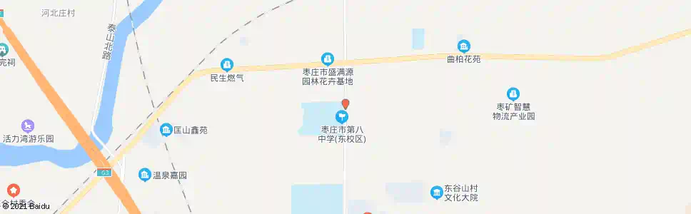枣庄八中东校_公交站地图_枣庄公交_妙搜公交查询2025
