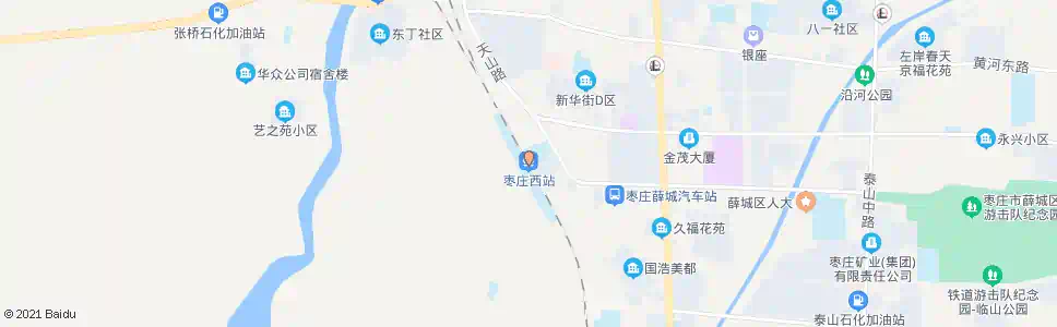 枣庄薛城火车站(永福中路)_公交站地图_枣庄公交_妙搜公交查询2025