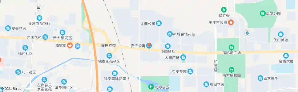 枣庄安桥公寓_公交站地图_枣庄公交_妙搜公交查询2025