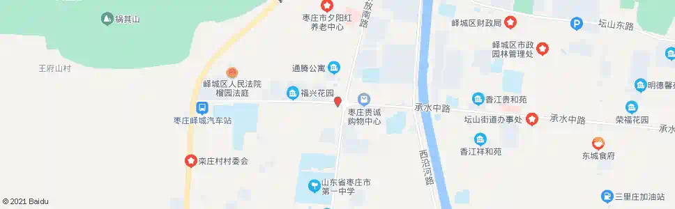 枣庄桃花新村_公交站地图_枣庄公交_妙搜公交查询2025
