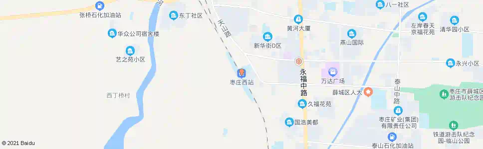 枣庄枣庄火车西站_公交站地图_枣庄公交_妙搜公交查询2025
