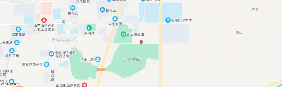 枣庄汉诺庄园_公交站地图_枣庄公交_妙搜公交查询2025