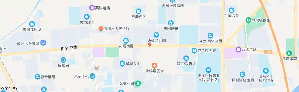 枣庄通盛上海花园_公交站地图_枣庄公交_妙搜公交查询2025