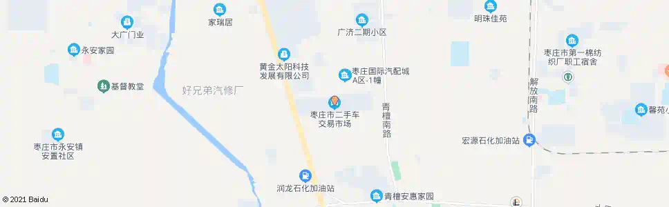 枣庄二手车交易市场_公交站地图_枣庄公交_妙搜公交查询2025