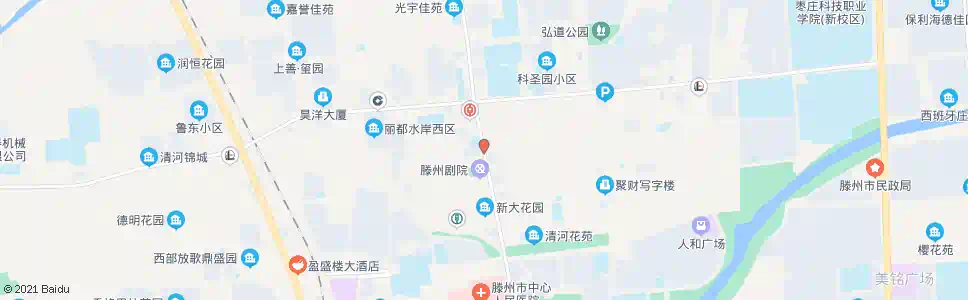 枣庄滕州剧院_公交站地图_枣庄公交_妙搜公交查询2025