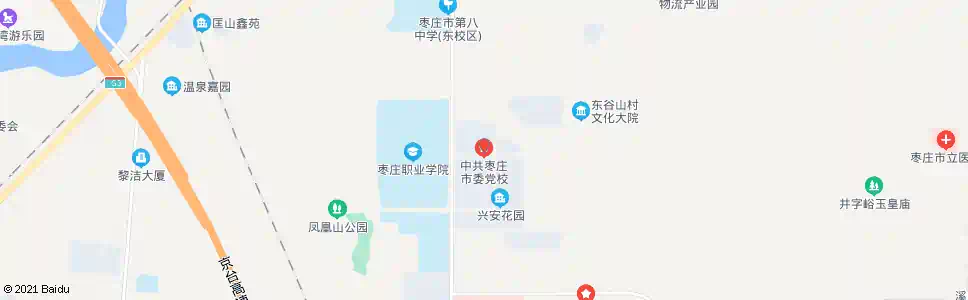 枣庄市委党校_公交站地图_枣庄公交_妙搜公交查询2025