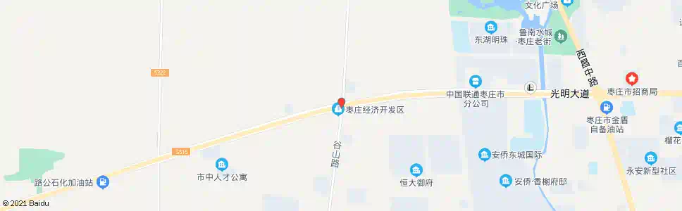 枣庄市中工业园_公交站地图_枣庄公交_妙搜公交查询2025