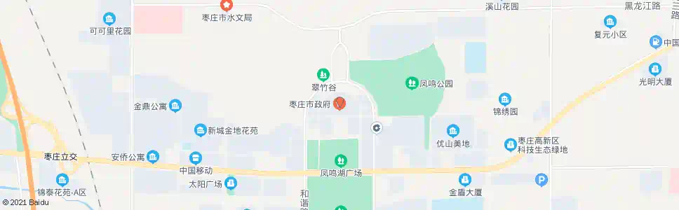 枣庄市政府(原)_公交站地图_枣庄公交_妙搜公交查询2025