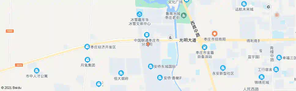 枣庄国际家居广场_公交站地图_枣庄公交_妙搜公交查询2025