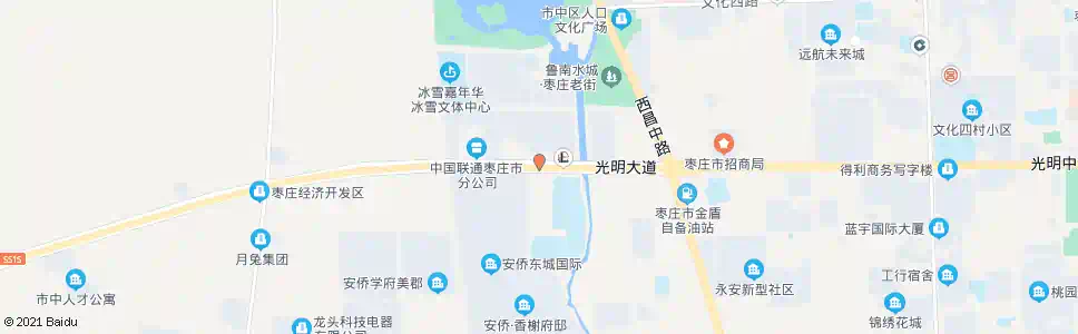 枣庄联通换乘中心站_公交站地图_枣庄公交_妙搜公交查询2025