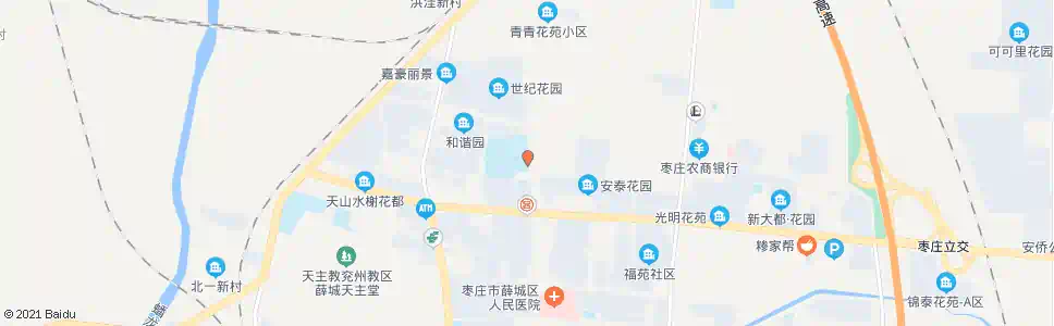 枣庄现代学校_公交站地图_枣庄公交_妙搜公交查询2025