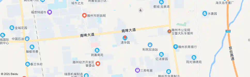 枣庄清华园小区_公交站地图_枣庄公交_妙搜公交查询2025