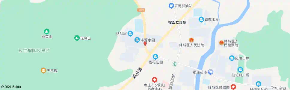 枣庄鹭鸣山庄_公交站地图_枣庄公交_妙搜公交查询2025