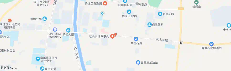 枣庄坛山办事处_公交站地图_枣庄公交_妙搜公交查询2025