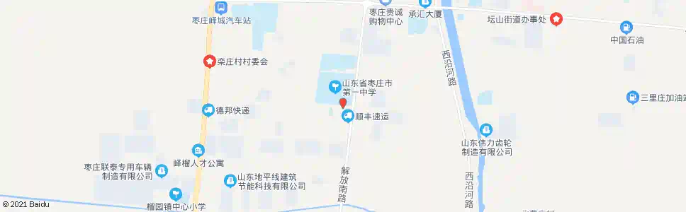 枣庄一中_公交站地图_枣庄公交_妙搜公交查询2025