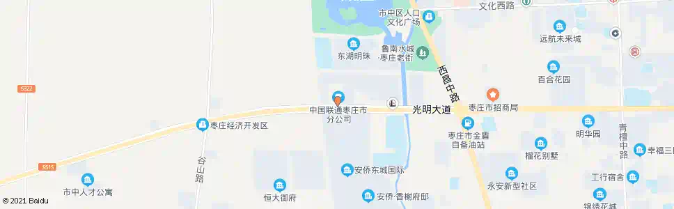 枣庄移动公司_公交站地图_枣庄公交_妙搜公交查询2025